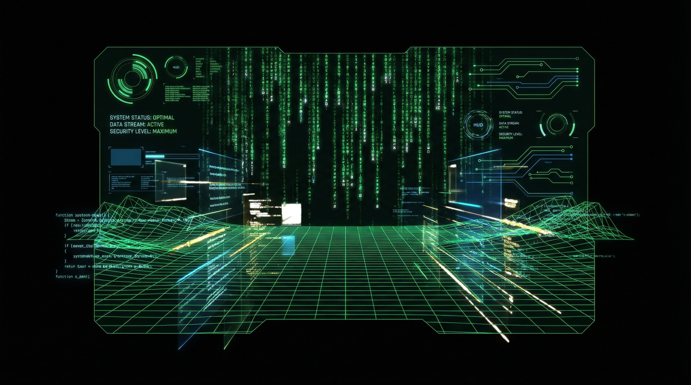 Cyberpunk Terminal Background